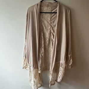 Large - cream flowy cover up